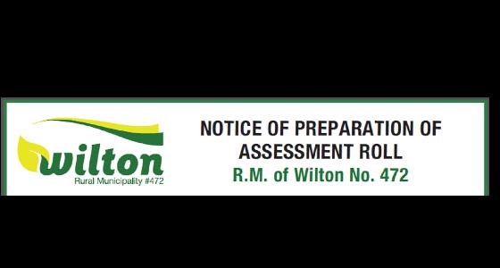 NOTICE OF PREPARATION OF ASSESSMENT ROLL